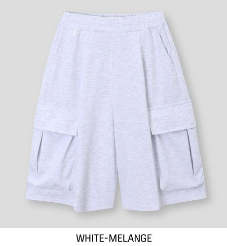 Toffee Wide Cargo Bermuda Pants