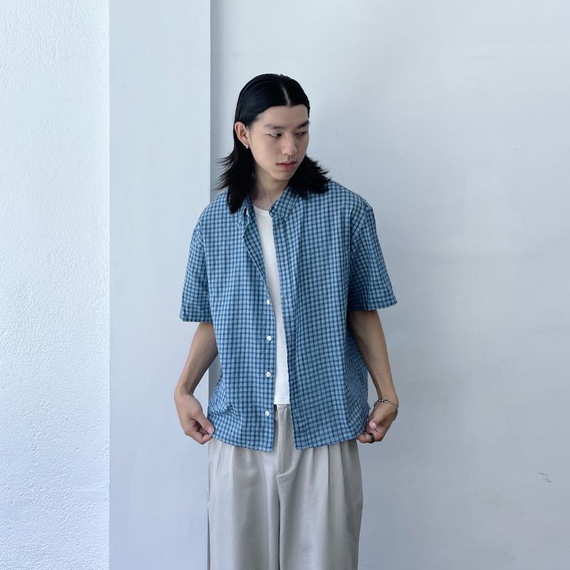 Relaxed Check Short Sleeve Shirt