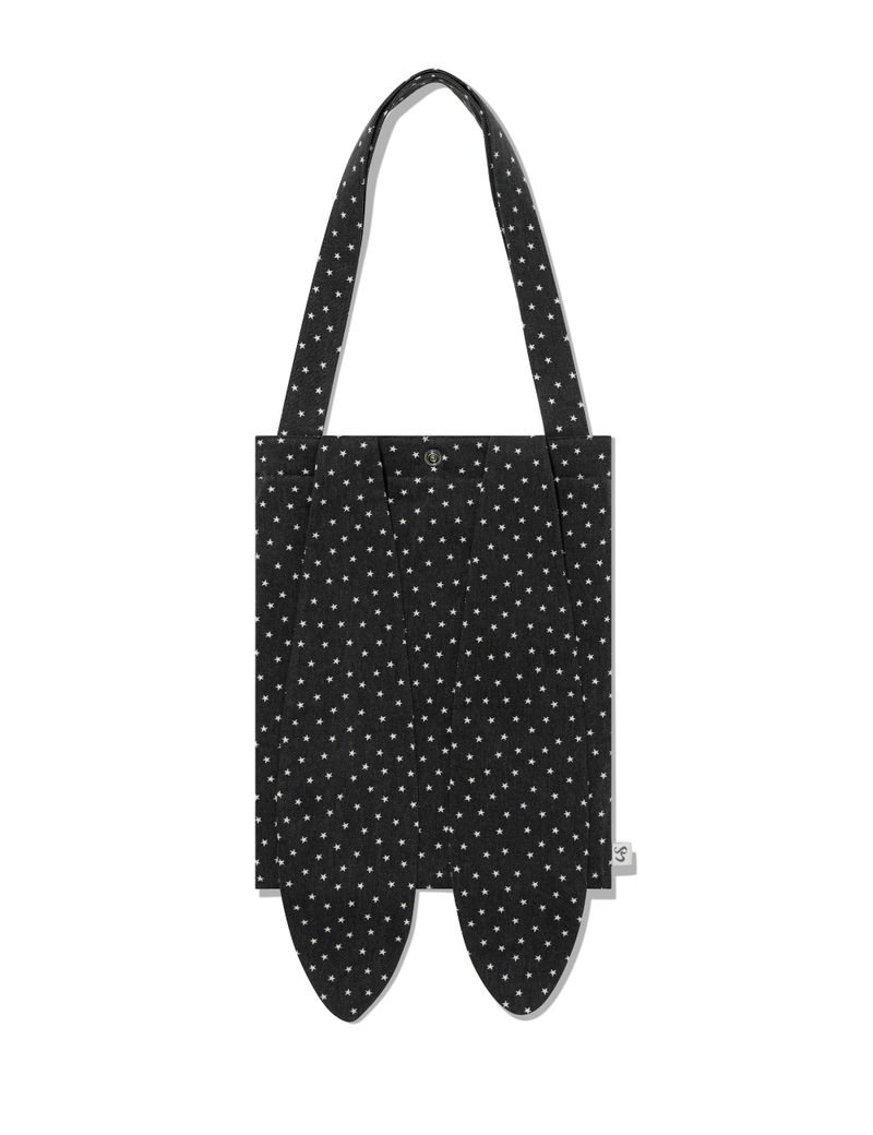 RABBIT STAR REVERSIBLE ECO BAG(CHARCOAL)