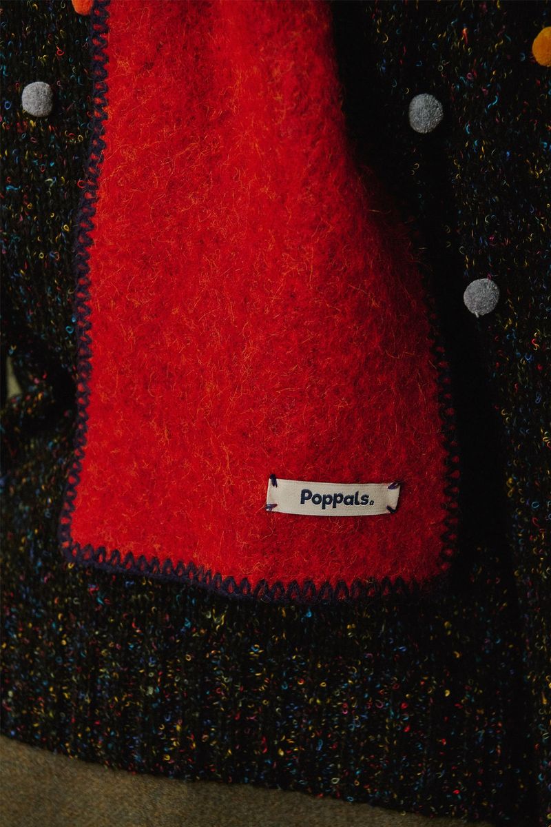 Stitch Wool Muffler [Red]