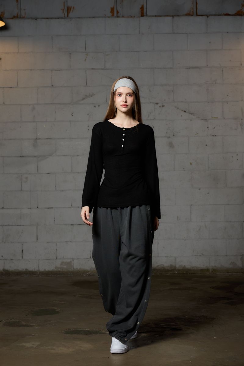 FAIRY WOOL LONG SLEEVE / BLACK