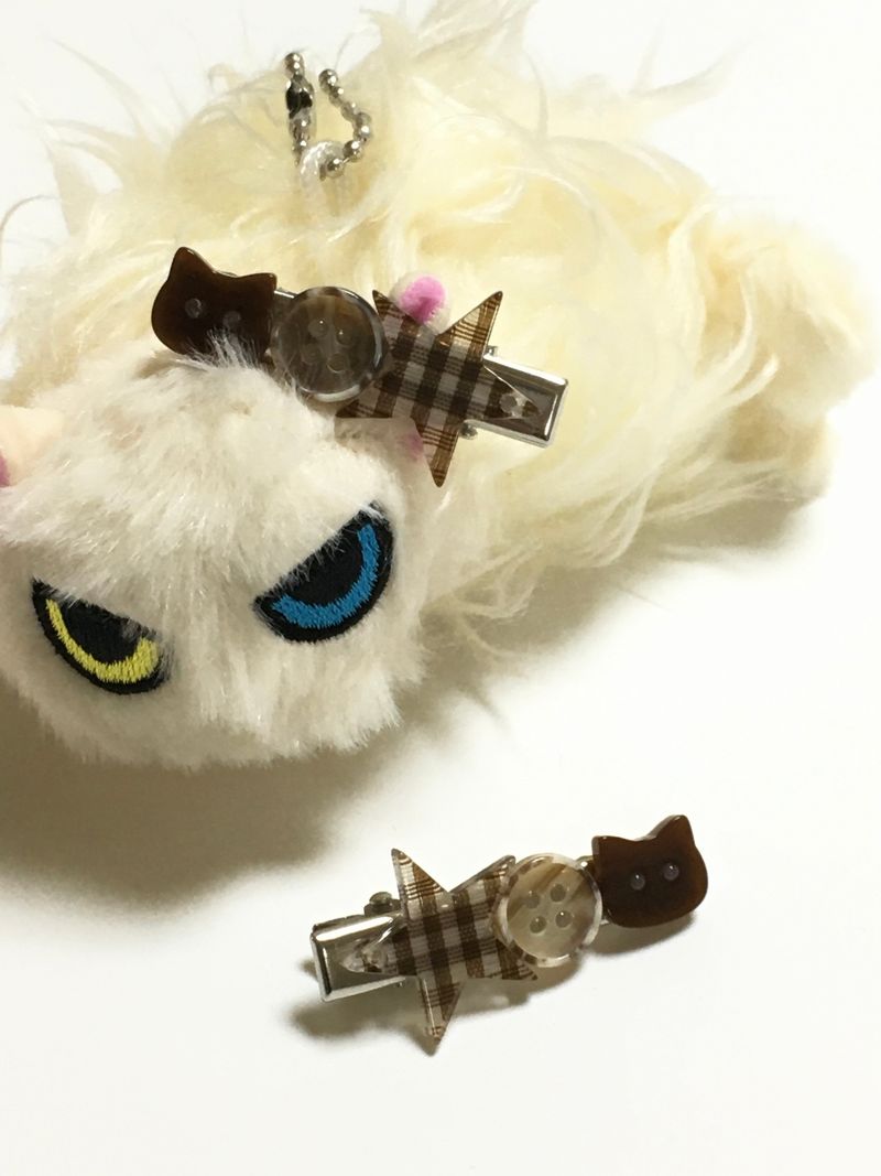 Choco cat hairpin