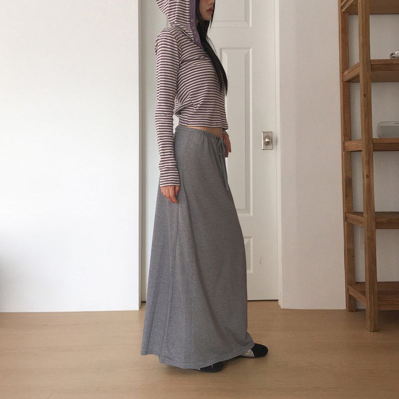 Bondis Strap Cotton Long Skirt