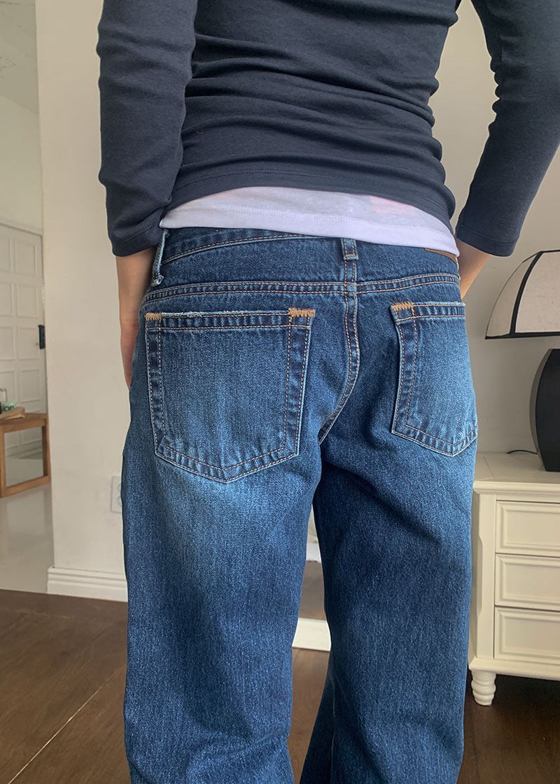 LOW BRUSH STRAIGHT DENIM
