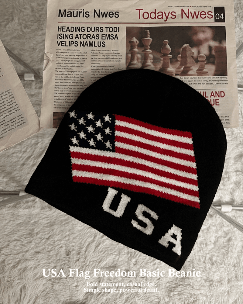 GUSTA（グスタ）の「 USA Flag Freedom Basic Beanie (3 colors)（Hats）」