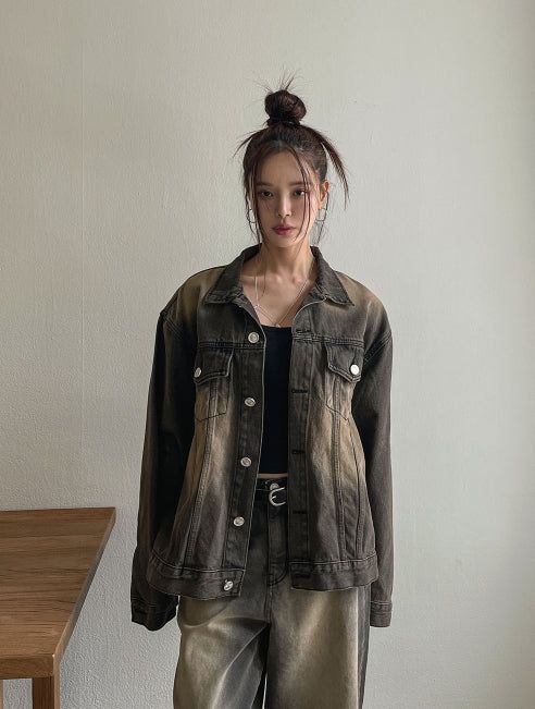 Betty Tin Beige Denim Tracker Jacket