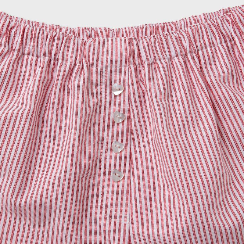 Stripe Lace Shorts (RED)