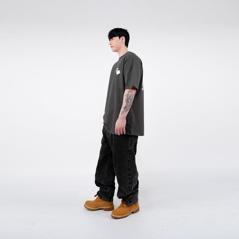 G.O.S. MAIN LOGO TEE - ( Charcoal )