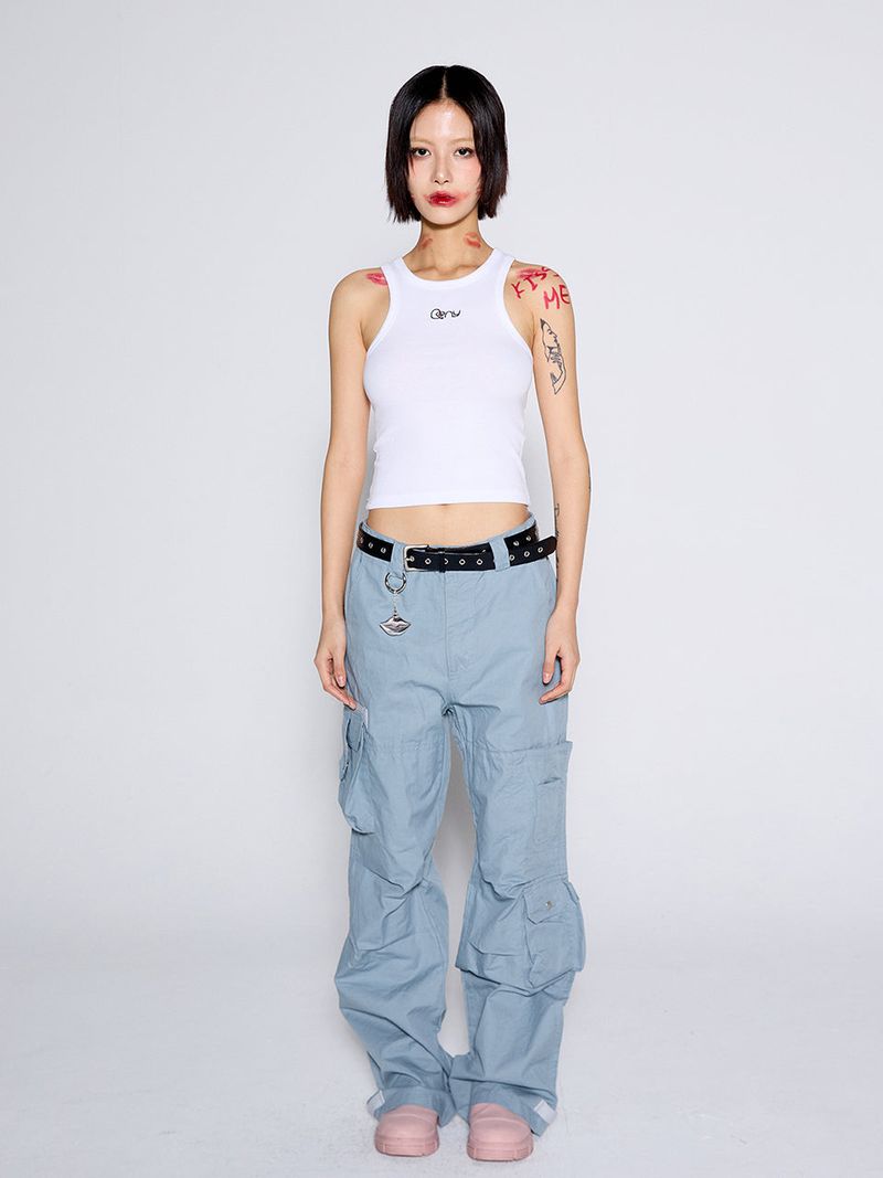 MULTI POCKET PANTS / SKY BLUE