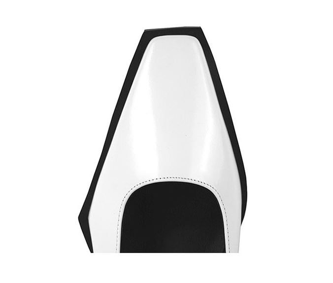 Higher Strap Buckle Loafer white