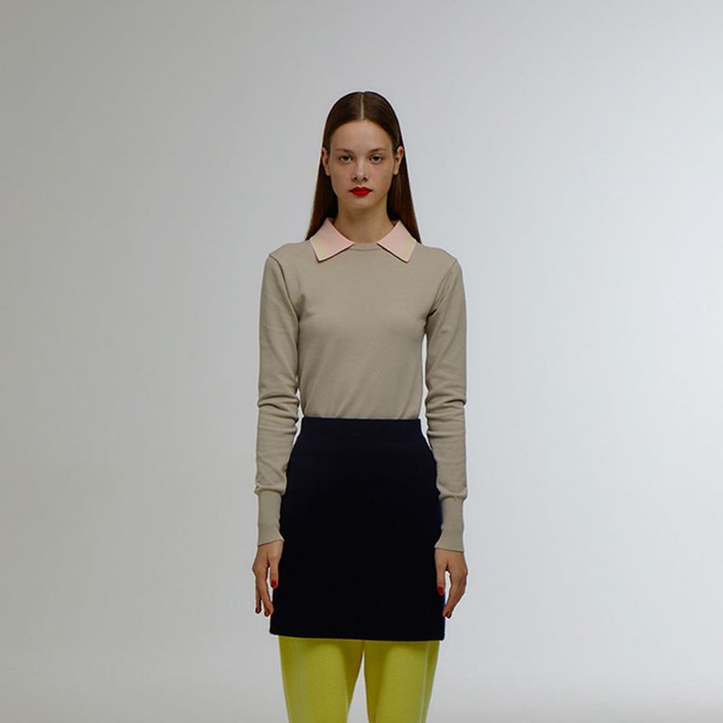 JE NE SAIS QUOI ENSEMBLE(ジュヌセクワアンサンブル)の「ADDONS PULLOVER_BEIGE(Tops)」