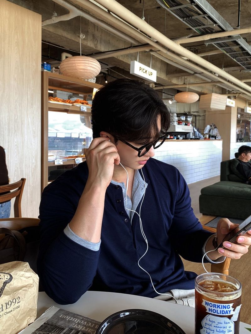 LOOKPLE（ルックプル）の「Look Meir Henley Neck Layered Long Sleeve T-shirt（Tops）」