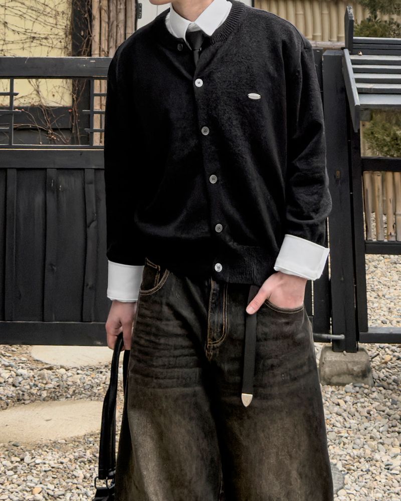 Brion Patch Knit Cardigan