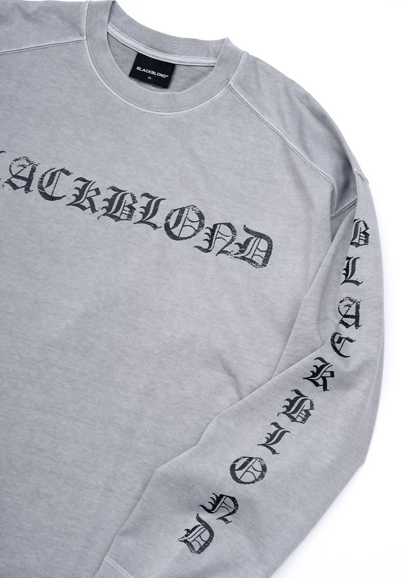 BBD クラッシュドフェイスピグメントロングtシャツ