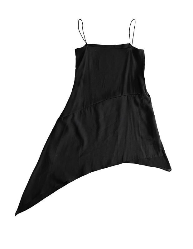 Celer Layered Unbalanced Chiffon One Piece