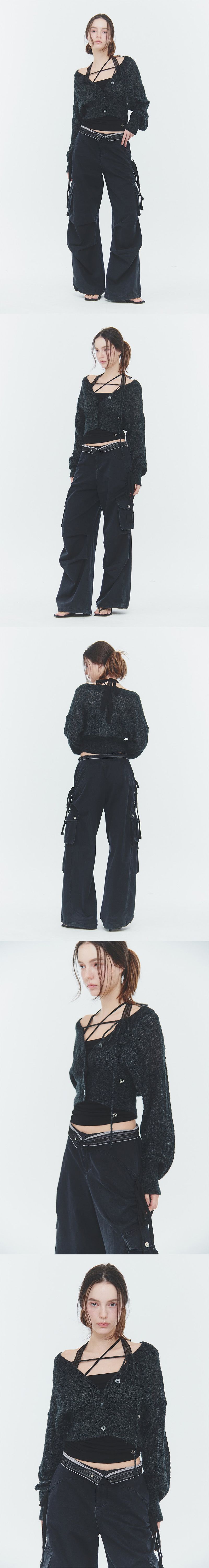 SARA CARGO PANTS black