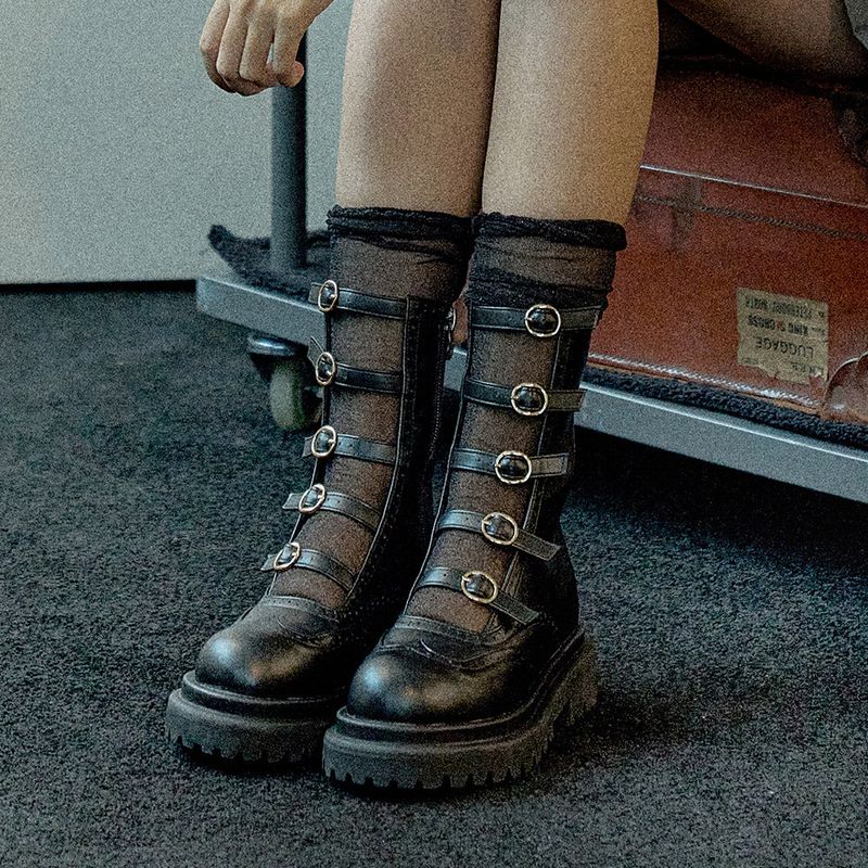 SHOEHI（シューハイ）の「ルエラベルトウォーカーブーツ_B2525（シューズ）」