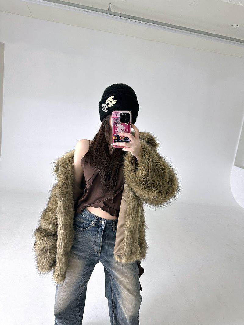 High neck fur-JK