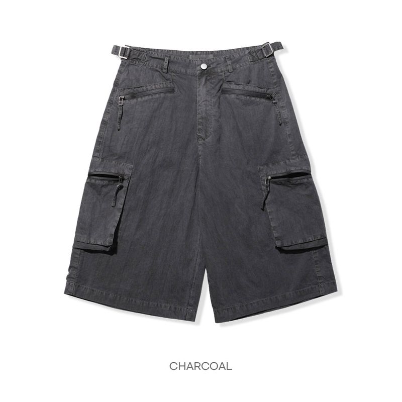 Piker snap cargo bermuda pants -3C
