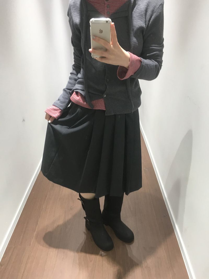 YWD PLEATS SKIRT + BELT (2color)