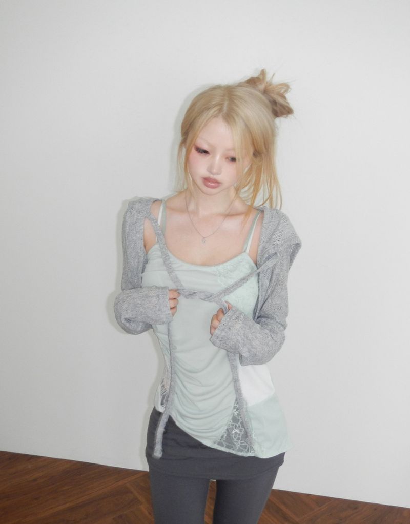 tangle hoodie bolero (3 color)