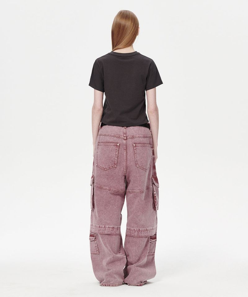 WIDE CARGO DENIM PANT