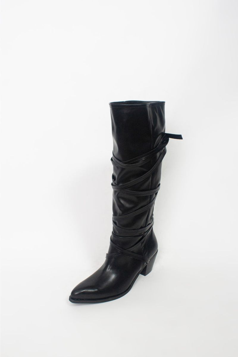 Strap Western Boots (2 color)