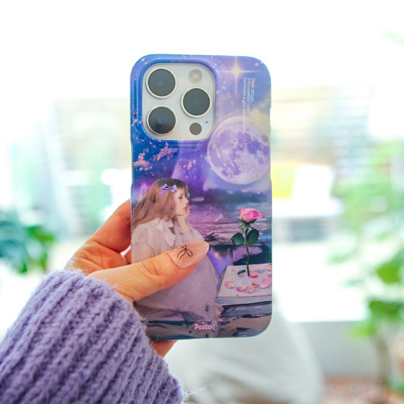 【MADE】dear.Moon glossy hard Phone case