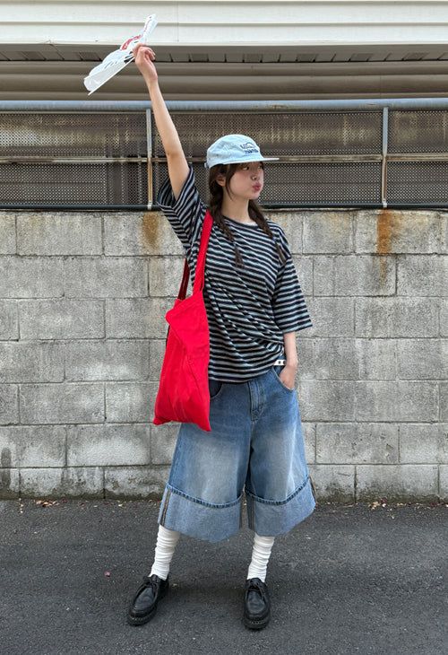 bermuda denim pants