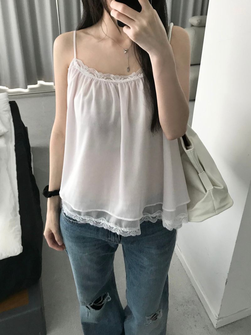 Perrier Frill Top (3 colors)