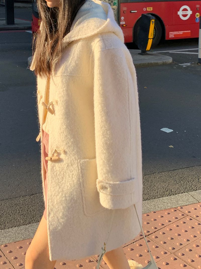 [MADE] Toit wool alpaca handmade toggle hood coat