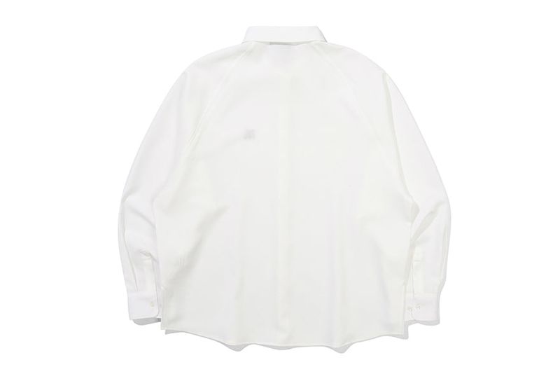 RAGLAN SLIT SHIRT_WHITE