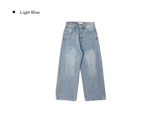 Diro Pocket Adjust Wide Washing Denim Pants