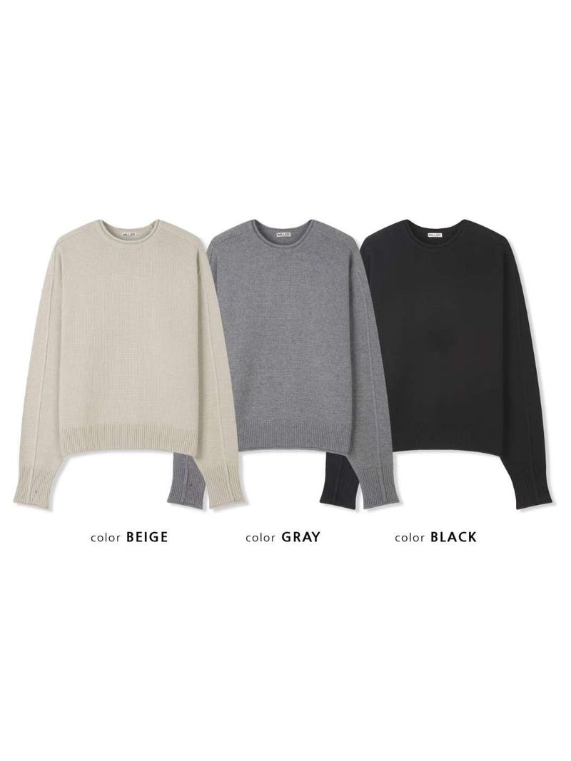 Wide Fit Drop-Shoulder Knit Top