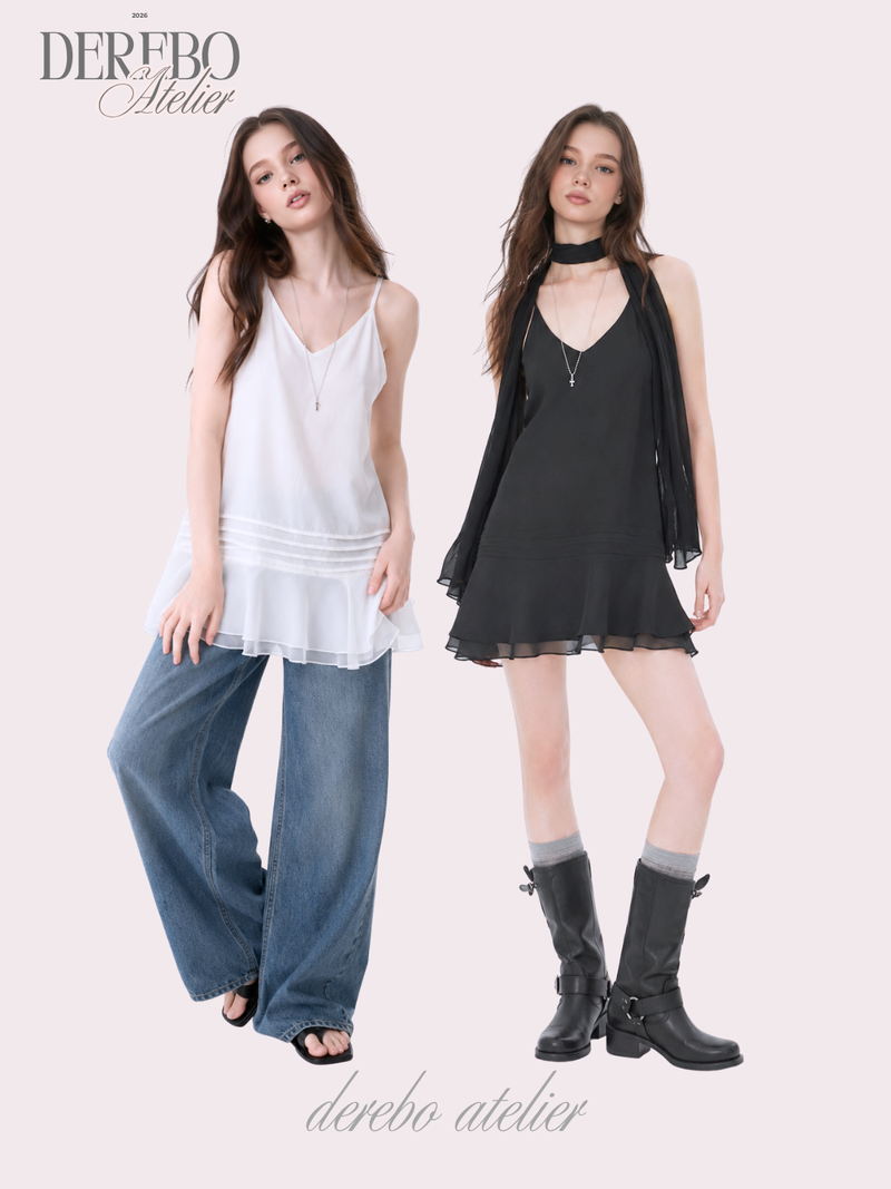 dereborujo（ドレボルゾー）の「modal ruffle wide sleeveless dress （Dresses）」
