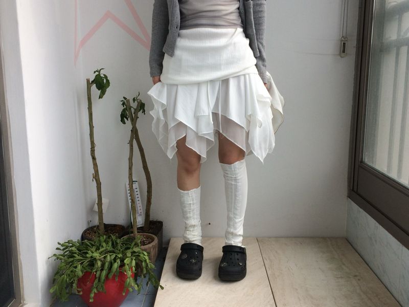 chiffon layered skirt