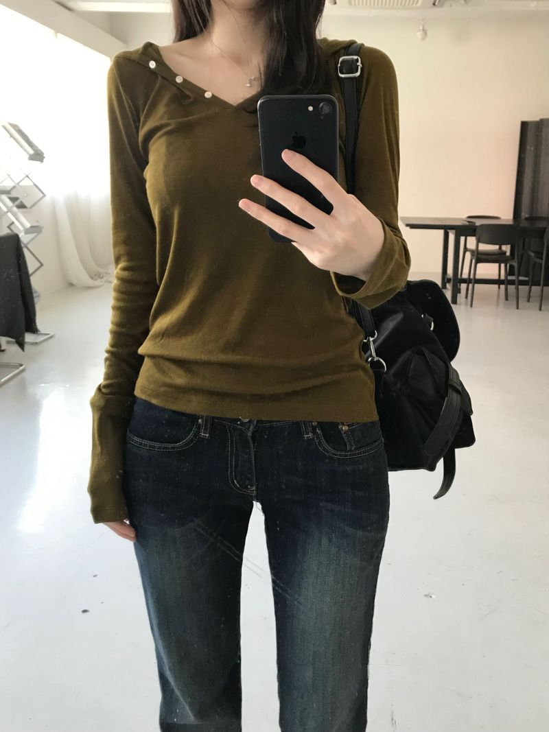 Kitten（キッテン）の「Tencel Hooded T-shirt (5 colors)（Tops）」