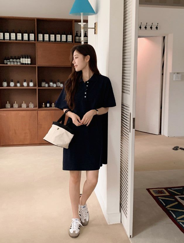 SHOPPERLAND(ショッパーランド)の「Summer PK Collar Mini Dress (3color)(Dresses)」