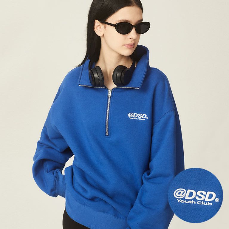 ODSD LOGO SWEAT HALF ZIP-UP - 4COLOR