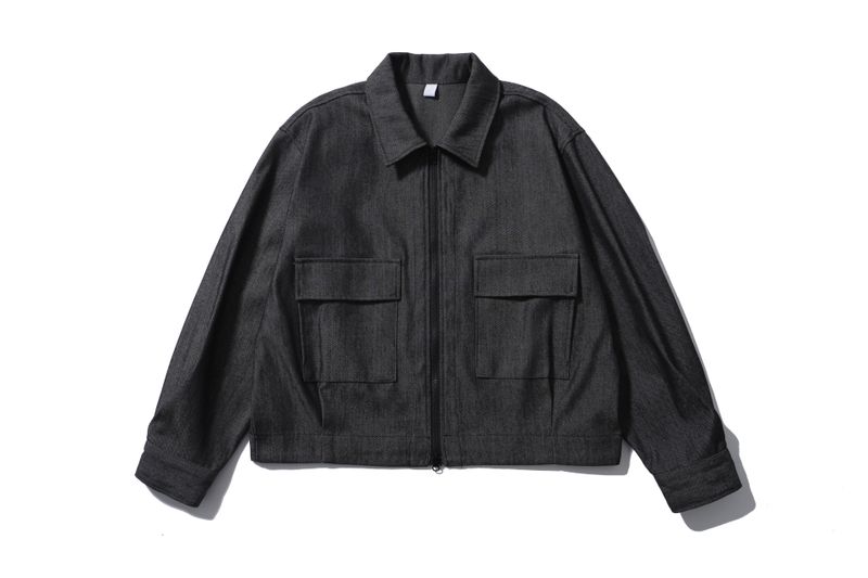 Mei Cropped Denim Jacket (2color)