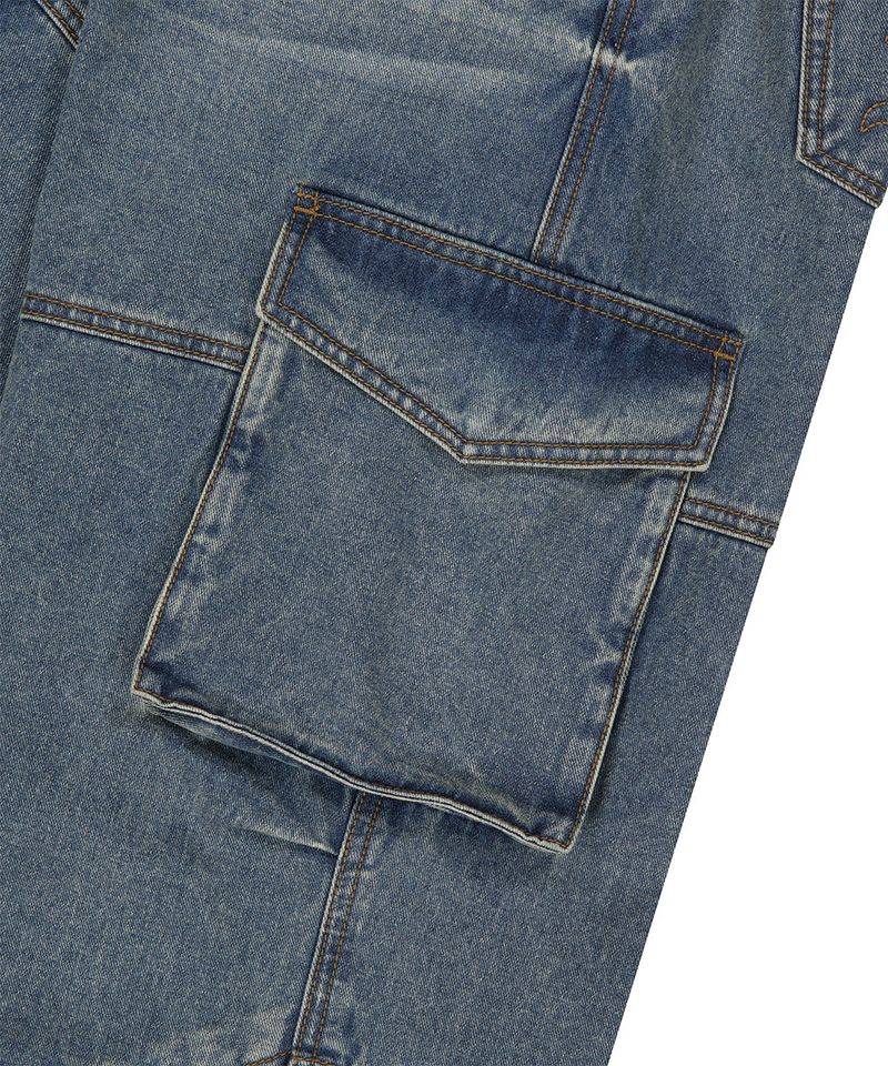 WIDE CARGO DENIM PANT