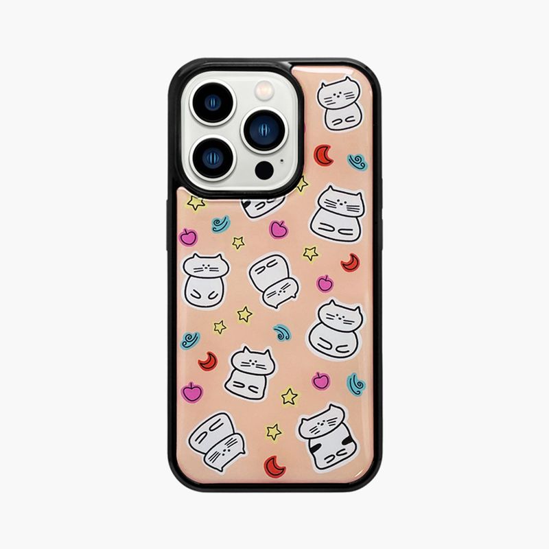 Ohyeah Nice Sohot（オナッソ）の「キャットワールドオレンジエポキシフォンケース（スマホグッズ/小物）」