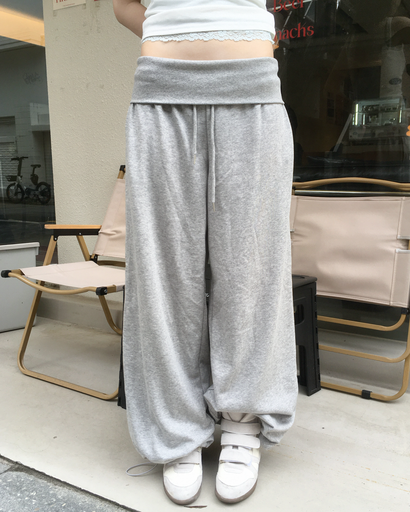 ウエスト バンディング パンツ