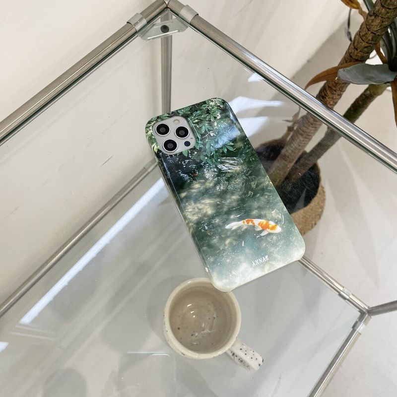 [green breeze koi goldfish hard case]