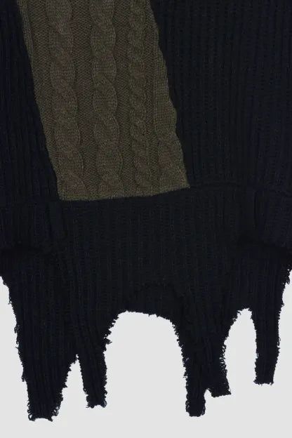 SWITCHING COLOR KNIT