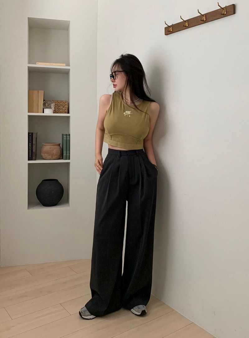 [BELLIDE MADE] Premium, Daily Pintuck Slacks Pants