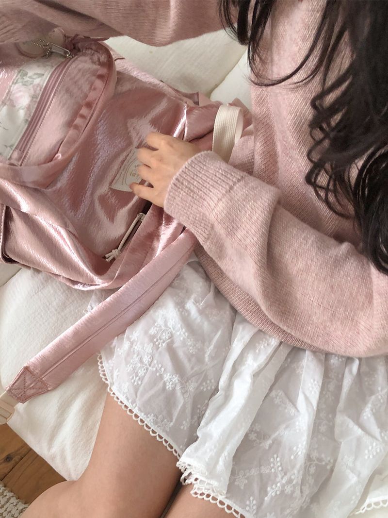 Bon voyage backpack_satin pink