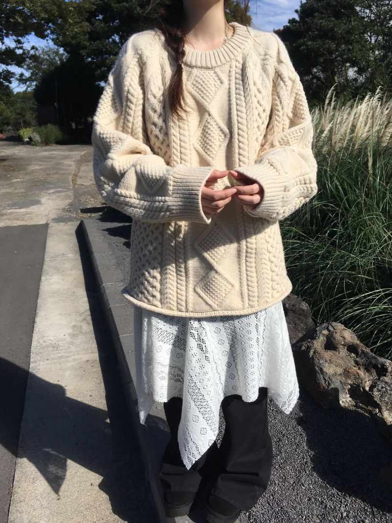 Note cable knitwear