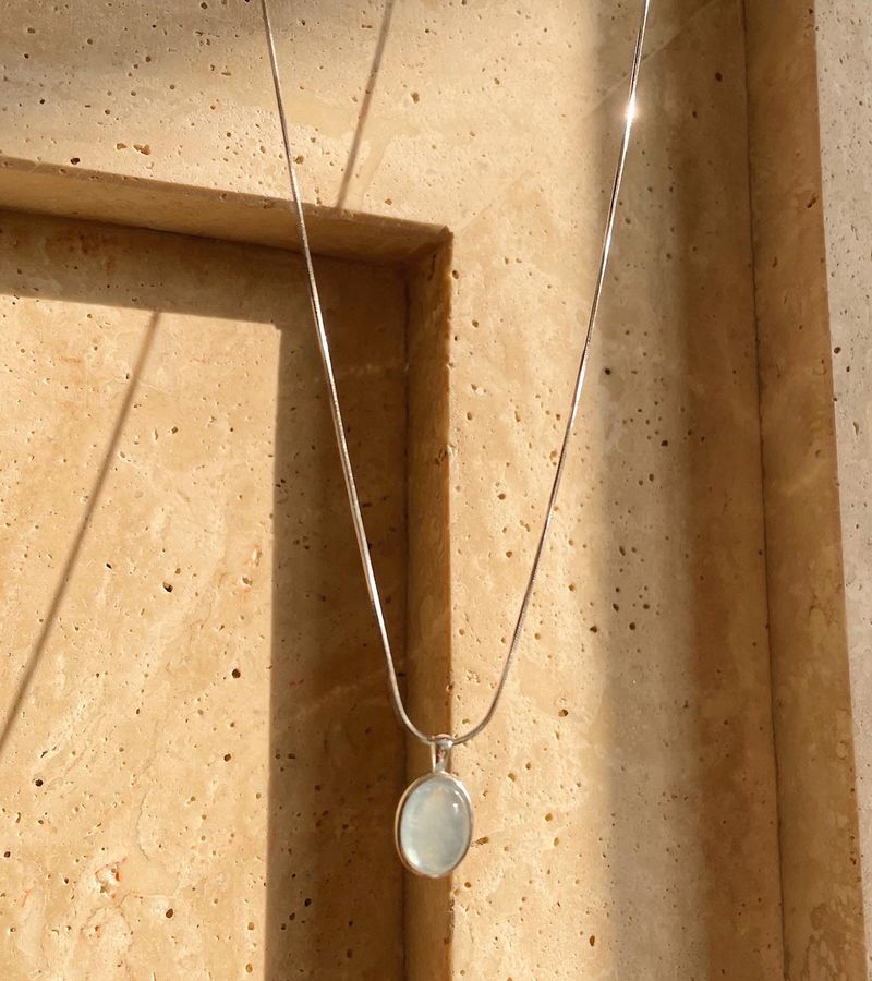 Silver925 Aqua Blue Necklace