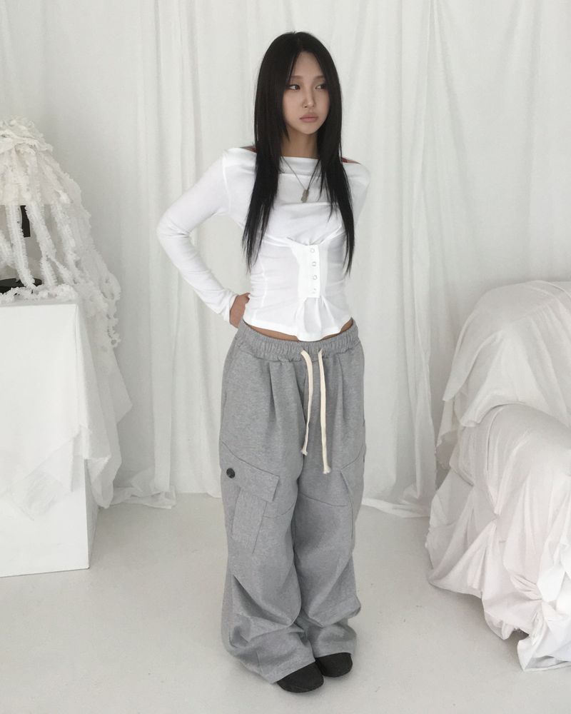 Pure rivet cargo pants